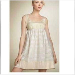 DVF Diane von Furstenberg gold mini dress 0